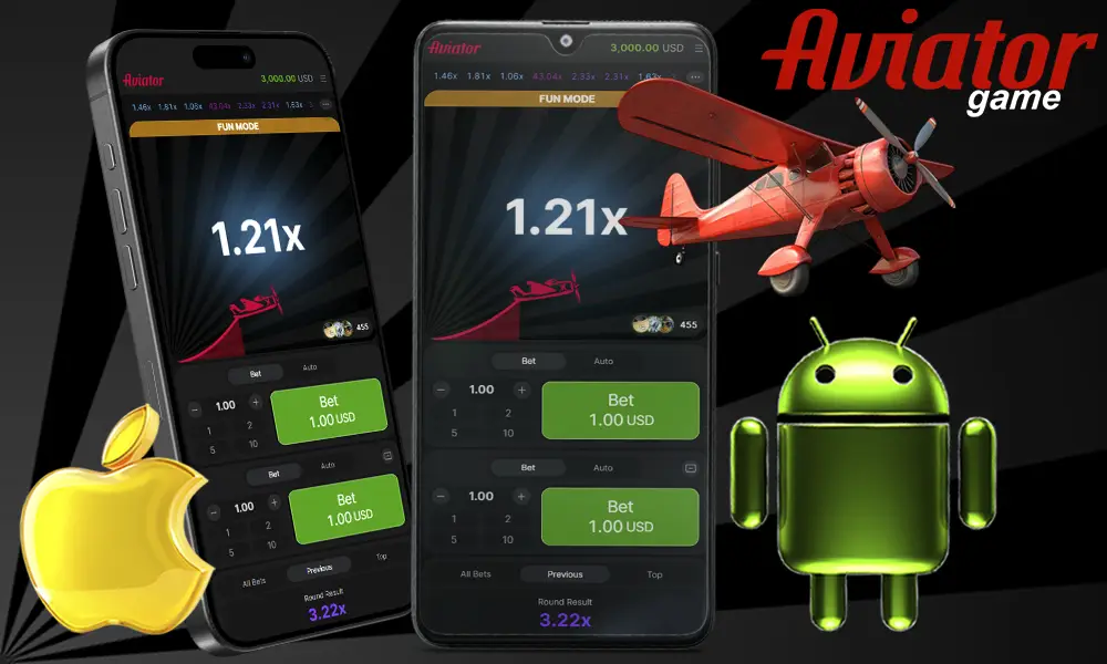 Information about the mobile application of the game Aviator